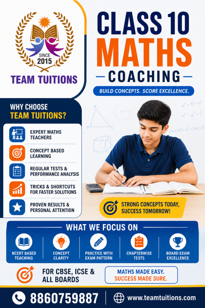 Class 10 Maths Coaching in Kalkaji