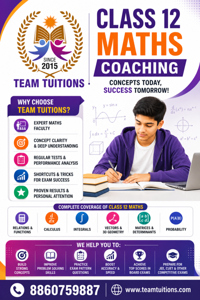 Class 12 Maths Coaching in Kalkaji