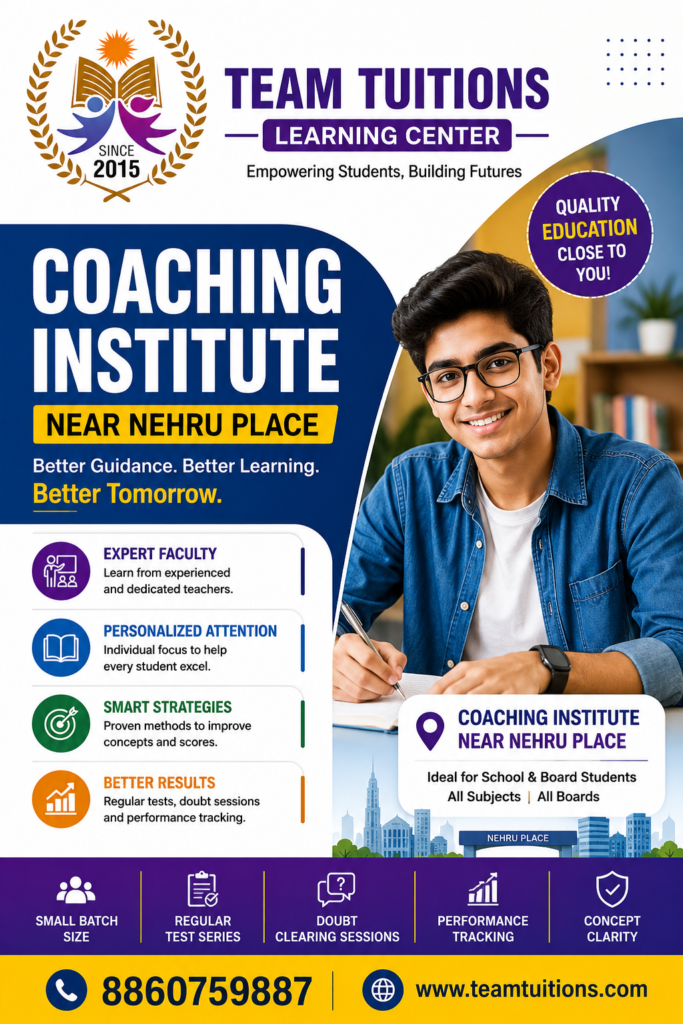 Coaching Institute Near Nehru Place