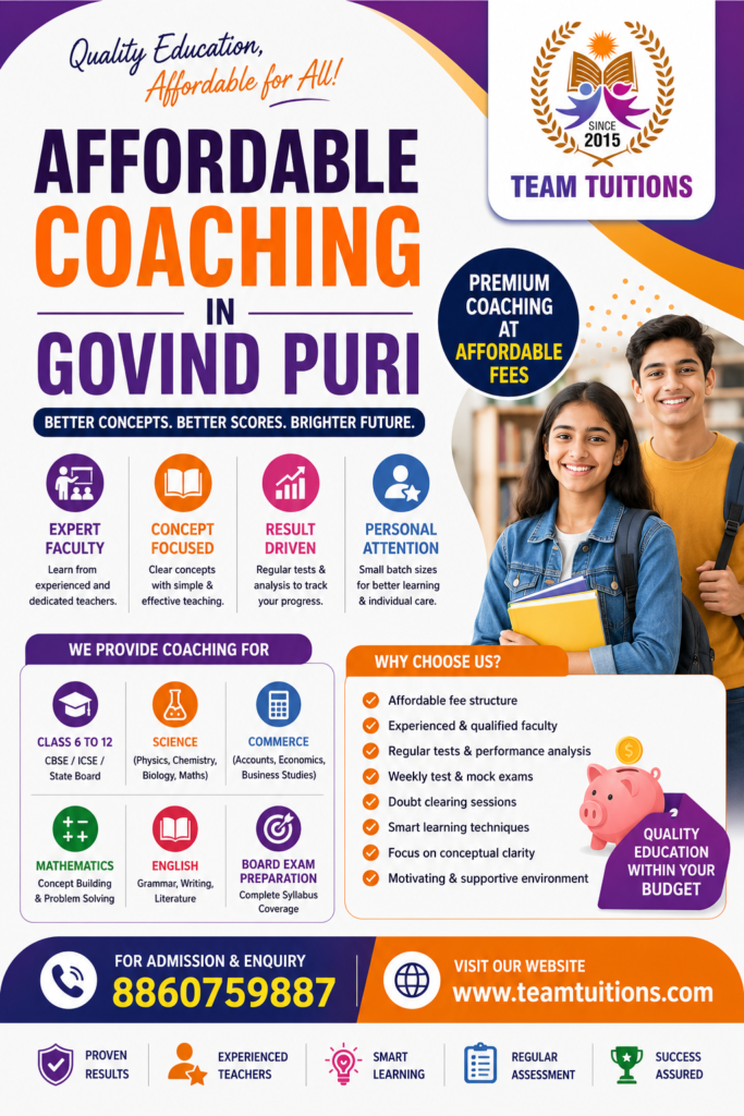 Affordable Coaching in Govind Puri