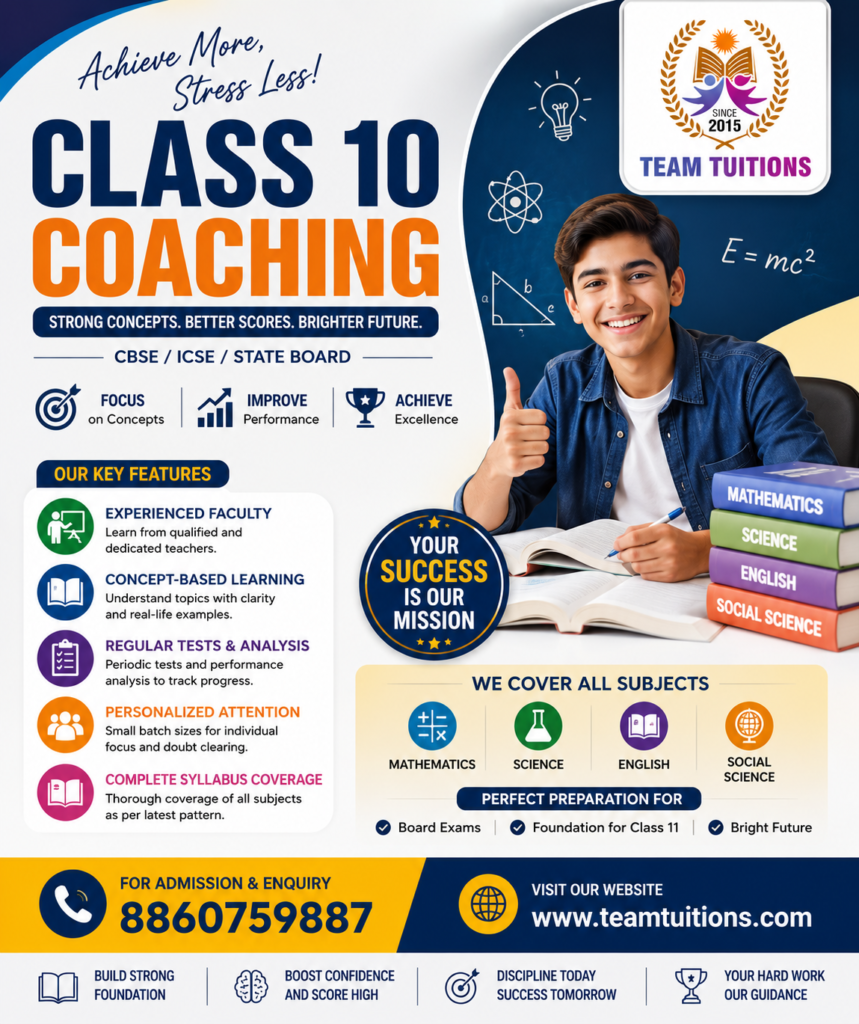 Class 10 Coaching in Govind Puri