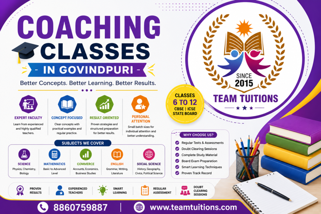 Coaching Classes in Govindpuri. Delhi