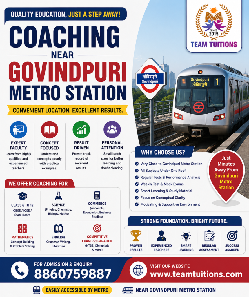 Coaching Near Govindpuri Metro Station